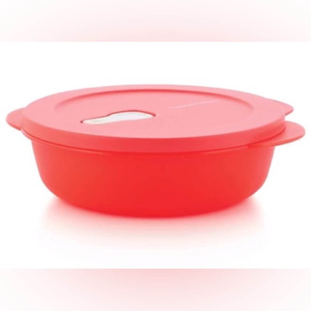 Tupperware CrystalWave Plus 850 ml Round Container Red Color - Picture 4 of 4